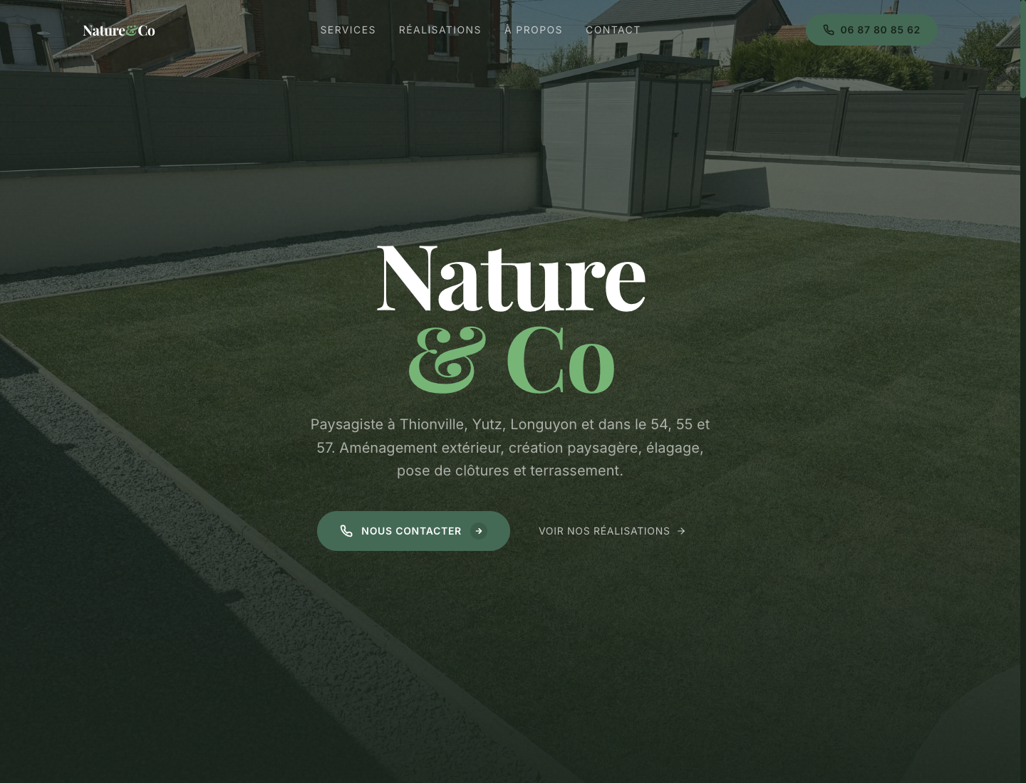 Aperçu du site Nature & Co